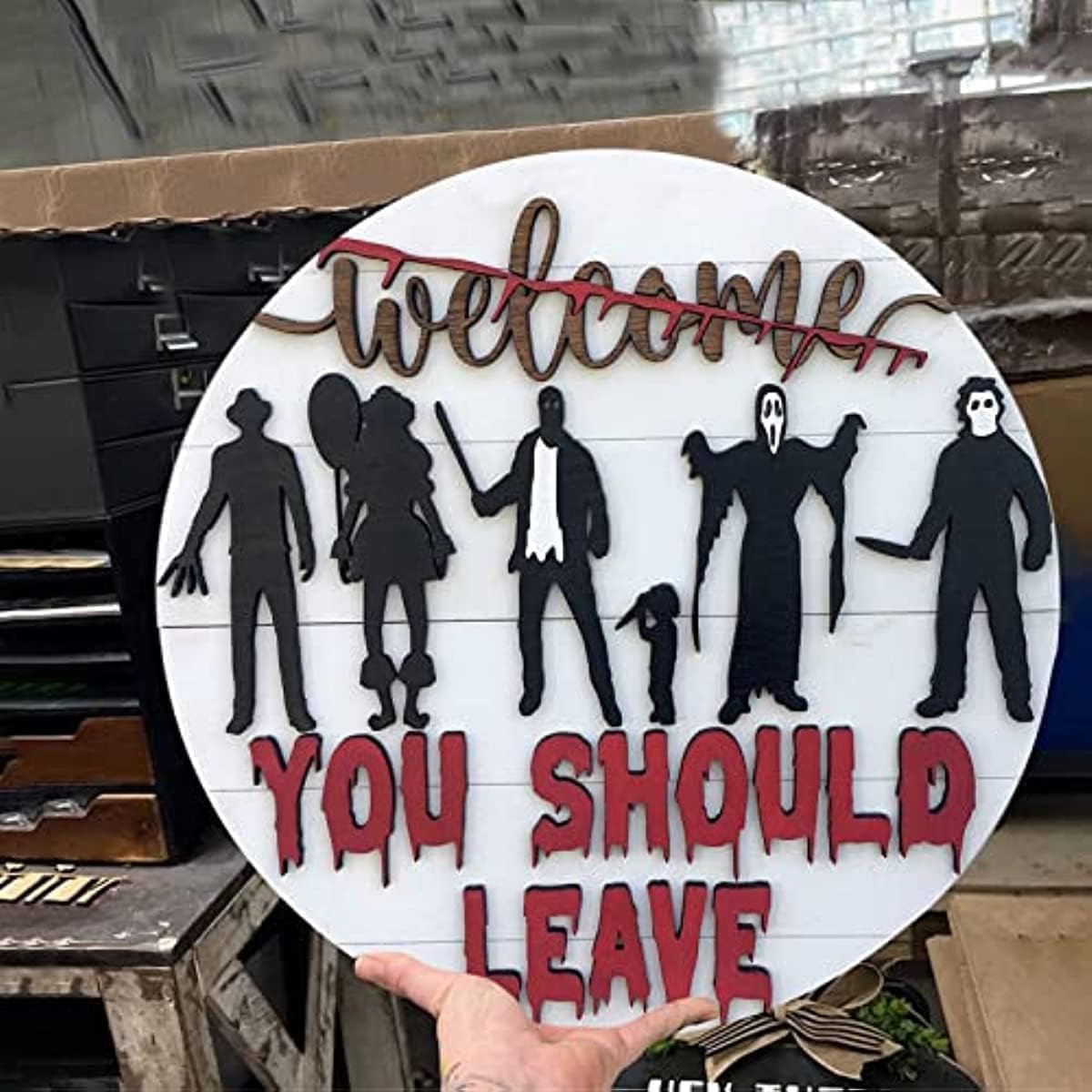 Halloween Horror Welcome Sign