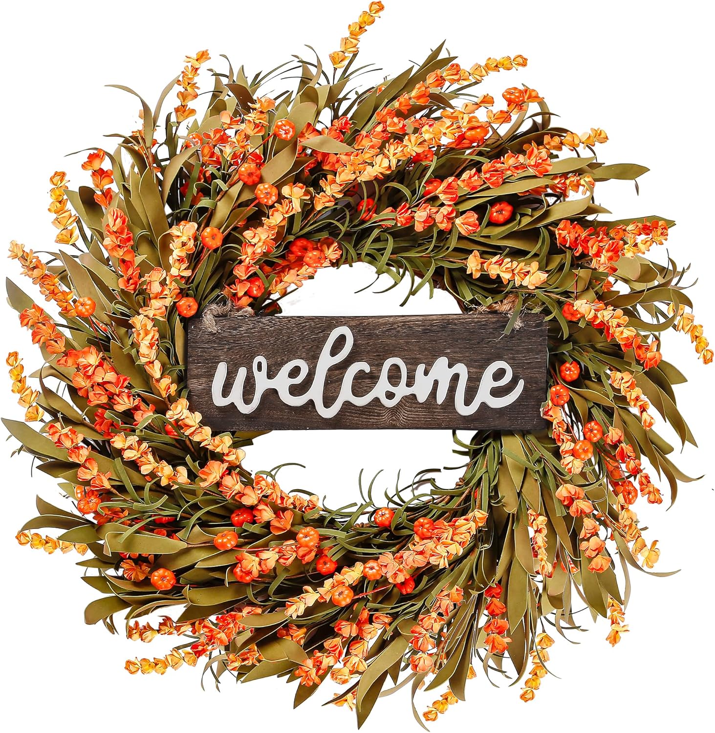 Sggvecsy Fall Welcome Wreath