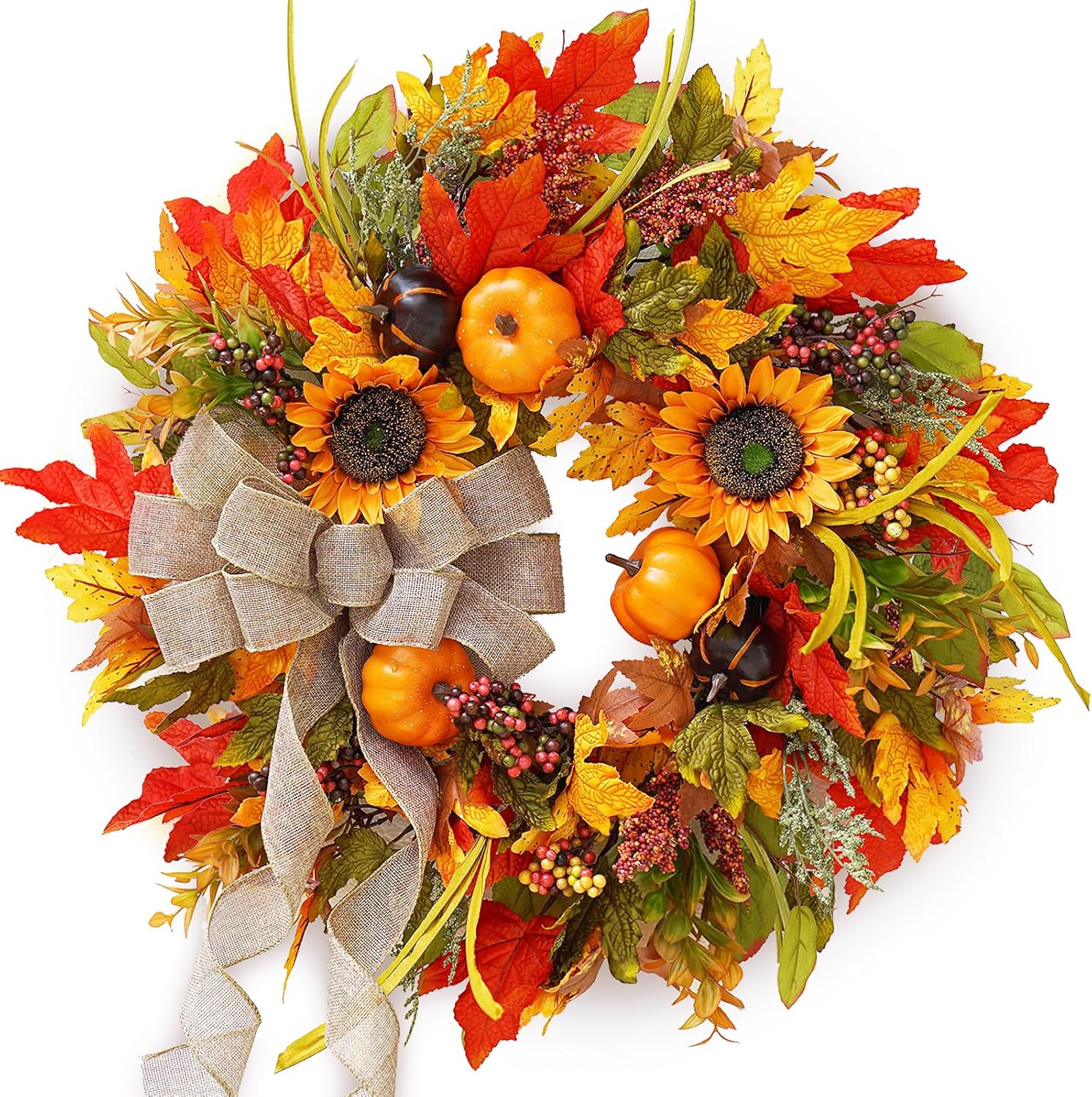 Sunflower Autumn Wreath
